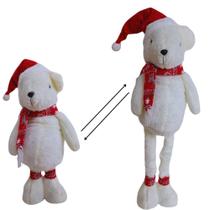 Urso Decorativo de Natal Karibu 75x20cm Pernas Extensíveis.
