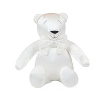 Urso Decorativo M Shantung Branco - Just Baby