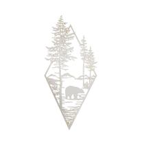 urso decorativo mata mdf 3mm branco 43x20 cm urso decorativo mata mdf 3mm branco 43x20 cm
