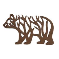 urso decorativo raizes mdf 3mm natural cru 19x11 cm urso decorativo raizes mdf 3mm natural cru 19x11 cm