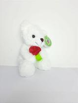 Urso Embaixador do Romantismo Branco de Pelúcia 20 cm - 66-6803-20