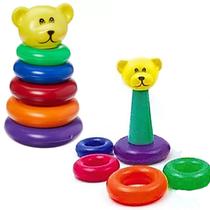 Urso Empilhável Didático Brinquedo Educativo Bebe Colorido