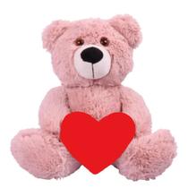 Urso Fofinho P Rose Coracao 30cm Urso Fofinho P Rose Coracao 30cm