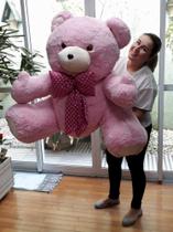 Urso Gigante Pelúcia - Cor Do Laço Rosa