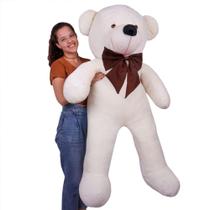Urso Gigante Pelúcia Grande Teddy 1,10 Metros Macio com Laço - Lavi Baby Store