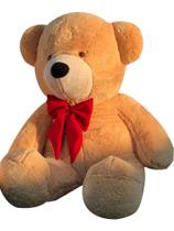 Urso Gigante Pelúcia Ted Bicho 90cm Antialérgico bebê almofada Doce de Leite - JT BaBys