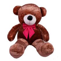 Urso Gigante Pelúcia Teddy Bear Com Laço Personalizado 1,40Cm
