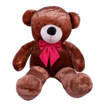 Urso Gigante Pelúcia Teddy Bear Com Laço Personalizado 1,40Cm