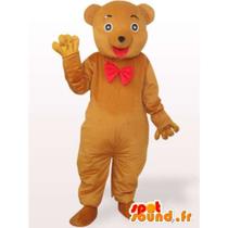 Urso Gigante Pelúcia Teddy Bear - Cor Laço laranja