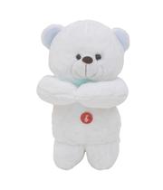 Urso Laço Azul Rezando Pai Nosso 28cm Pelúcia