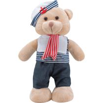 Urso Marinheiro Em Pé De Pelúcia 34cm - Mury Baby 975 Urso Marinheiro Em Pé De Pelúcia 34cm - Mury Baby 975