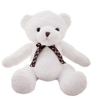 Urso Marrom ou Branco Com Laço 40cm Pelúcia