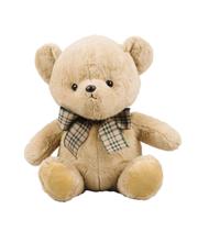 Urso Marrom Sentado Laço 33cm Pelúcia