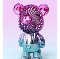 Urso Mini Ventilador Ar Portátil Usb Recarregável Sortido Urso Mini Ventilador Ar Portátil Usb Recarregável Sortido