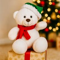 Urso Natal Amigo Do Papai Noel Com Cachecol E Gorro De Neve Presente Lindo Igual A Foto Bobbie Goods Urso Natal Amigo Do Papai Noel Com Cachecol E Gorro De Neve Presente Lindo Igual A Foto Bobbie Goods
