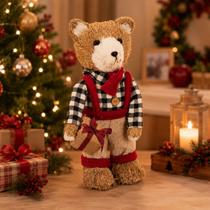 URSO NATAL EM PE (PRETO BRANCO) 34X15X13cm URSO NATAL EM PE (PRETO BRANCO) 34X15X13cm