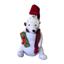 Urso Natalino 60cm Com Luz e Movimento 127V e 220V Urso Natalino 60cm Com Luz e Movimento 127V e 220V