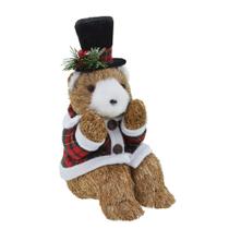 Urso Natalino Decorativo 27cm Ruffus Cartola