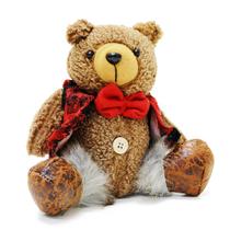 Urso Noel baby Sentado Com Gravata Enfeite Mesa Natal Decoração Natalina