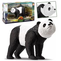 Urso Panda Brinquedo Animal Realista Articulado Vinil 21cm