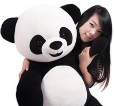 Urso panda de pelúcia 1,20 metros de altura gigante grande