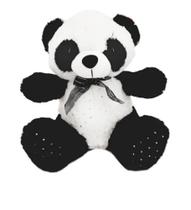 Urso Panda De Pelúcia Com Laço No Pescoço 25 CM FE7241-Fizzy