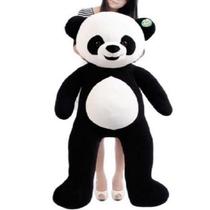 Urso Panda De Pelúcia Grande 1,20 Mts 120cm Natal Ano Novo - Casa Dos Ursos