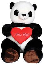 Urso Panda De Pelúcia Love 1,05Cm - Lovely Toys