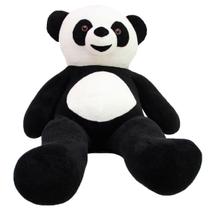 Urso panda de pelucia macia bicho gigante 120cm 1,2 metros