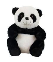 Urso Panda Sentado 20Cm - Pelúcia - Pandinha