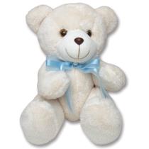 Urso para Nicho Baunilha com Azul P