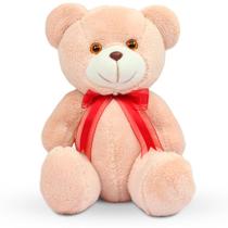 Urso para Nicho Caramelo com Vermelho P Urso para Nicho Caramelo com Vermelho P