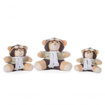 Urso Pelúcia Aviador Branco 3 Un Urso Pelúcia Aviador Branco 3 Un