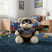 Urso Pelúcia Fantasia Morcego 20cm Brinquedo Criança