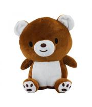 Urso Pelúcia Marrom Sentado Fofinho 22cm