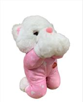 Urso Pelúcia Oração Pai Nosso ROSA 24cm Poliester-Fizzy Toys Urso Pelúcia Oração Pai Nosso ROSA 24cm Poliester-Fizzy Toys