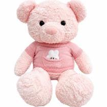 Urso Pelúcia Presente 2 cores Macio e Delicado Selo INmetro 70cm VM0801