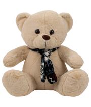 Urso Pelúcia Sentado Cachecol 23cm - Decoração Quarto Bebe Urso Pelúcia Sentado Cachecol 23cm - Decoração Quarto Bebe