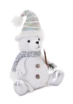Urso Polar Winter em Poliéster Esqui Sentado 1PC 26 cm Decoração de Natal