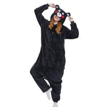 Urso Preto Adulto Pijama Kigurumi Macacão Fantasia