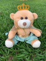 Urso príncipe mini 16cm cor Verde Antialérgico