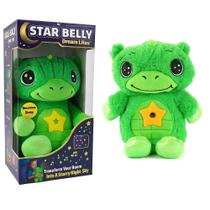Urso projetor estrelas luminaria musical luz noite bebe crianca sono verde