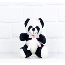 Urso tedde panda, pelucia 12 cm - laços