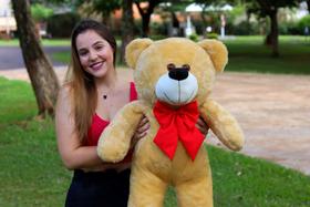 Urso Teddy De Pelúcia 1,10m - Ana Ju Baby