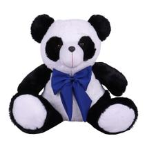 Urso Teddy De Pelúcia Sentado Com Laço Tamanho G 50cm - Beca Baby - Barros Baby