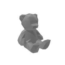 Urso Teddy Low Poly Geométrico Decoração 3D