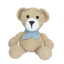 Urso Tom Cachecol ul Amigurumi Crochê Infantil
