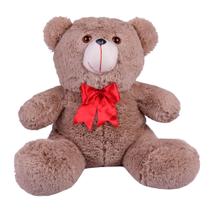 Urso Ursinho De Pelúcia Antialérgico Teddy 36cm Com Laço - Barros Baby Store