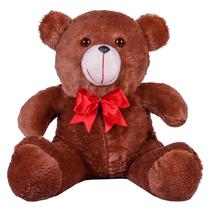 Urso Ursinho De Pelúcia Antialérgico Teddy 36cm Com Laço - Barros Baby