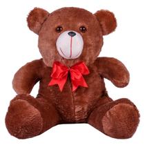 Urso Ursinho De Pelúcia Antialérgico Teddy 36cm Com Laço - Beca Baby